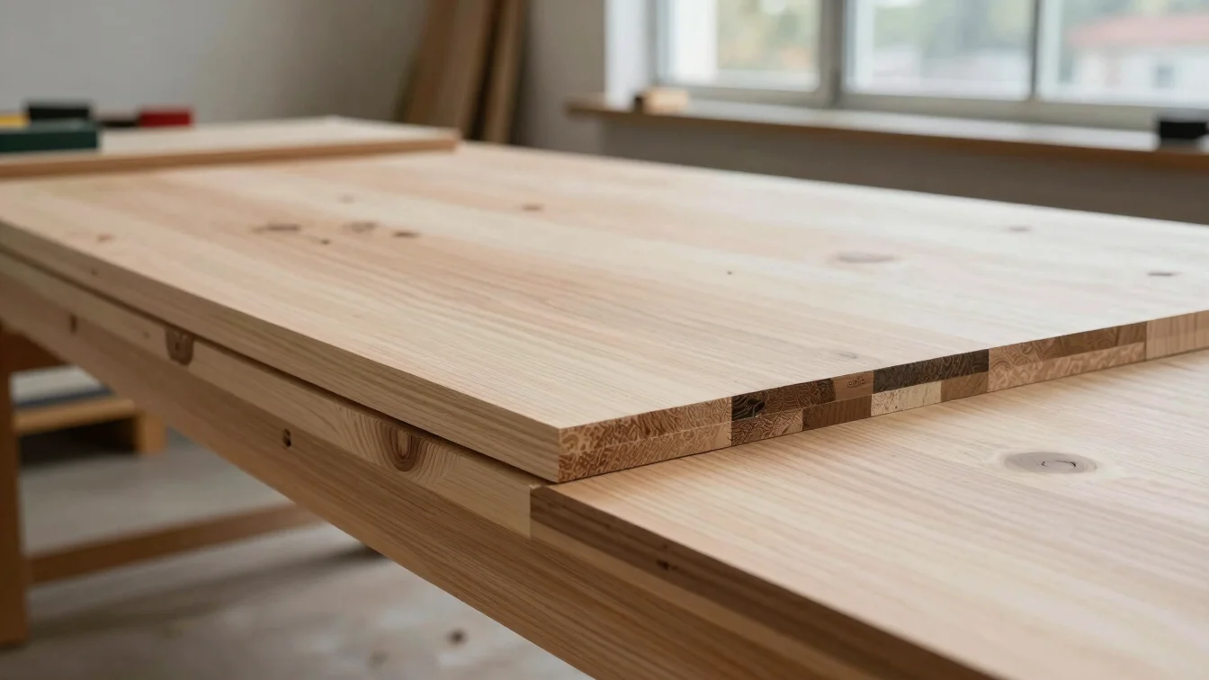 Timber joinery close-up showing custom wood finishes and tight jo